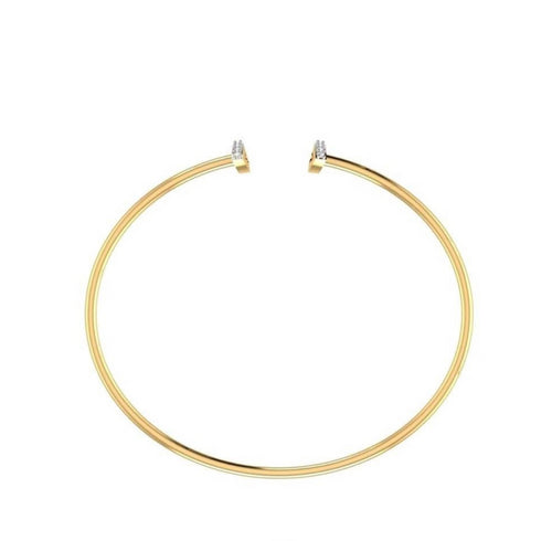 Durga Diya Diamond Bangle Bracelet